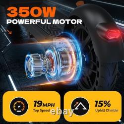 Electric Scooter For Adults, 18 Mile Range 19Mph by 350W Motor 8.5 Solid Tires