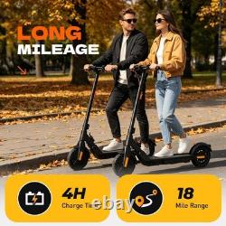 Electric Scooter For Adults, 18 Mile Range 19Mph by 350W Motor 8.5 Solid Tires