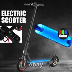 Electric Scooter Portable 600W 22 Mi/H Adult Foldable E Bike RGB Glowing Deck US