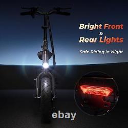 Electric Scooter With Seat 1000W 28MPH Adjustable E-Scooter 37 Miles Long Range