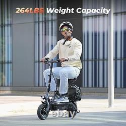 Electric Scooter With Seat 1000W 28MPH Adjustable E-Scooter 37 Miles Long Range