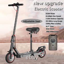 Electric Scooter With Seat 350W For Adults Foldable 30Km Long Range Smart App