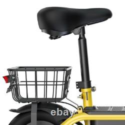 Electric Scooter With Seat Basket Adult 500W E Scooter Soft Tire Max Speed 19MPH