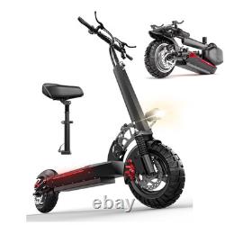Electric Scooter With Seat for Adults 45Mile Long Range Folding Commuter E-Scooter