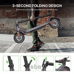Electric Scooter for Adult, 10''Tires, 300W Motor, 10.2AH Battery, Waterproof