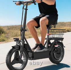 Electric Scooter for Adult 45Miles 30Mph Power by 1500W Peak 14 Tire Foldable