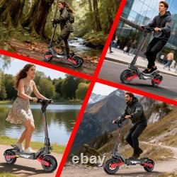 Electric Scooter for Adults 1200W 30MPH 25Mile Foldable Offroad Fast E-scooter