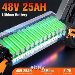 Electric Scooter for Adults 2000W Peak 48V 25AH 11'' Off-road E-Scooter 46MPH US