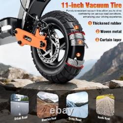 Electric Scooter for Adults 2000W Peak 48V 25AH 11'' Off-road E-Scooter 46MPH US