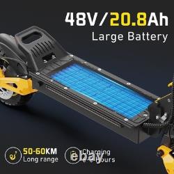 Electric Scooter for Adults 2400W Dual Motors 48V 37Miles 37MPH Off-Road Scooter