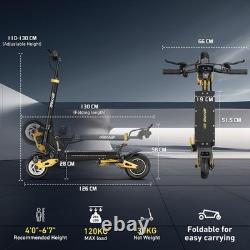 Electric Scooter for Adults 2400W Dual Motors 48V 37Miles 37MPH Off-Road Scooter