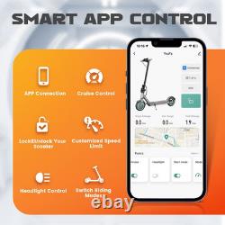 Electric Scooter for Adults 350W Motor 8.5 Solid Tires, up to 19MPH and 16MPH