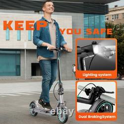 Electric Scooter for Adults 350W Motor 8.5 Solid Tires, up to 19MPH and 16MPH