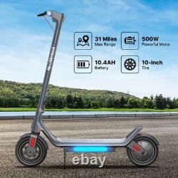 Electric Scooter for Adults 500W Foldable E Scooter 28 Miles Dual Suspension APP