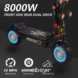 Electric Scooter for Adults 55 Mph 14 Tires 90 Miles Range 8000W Motor 60V40AH