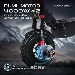 Electric Scooter for Adults 56MPH 14 Fat Tire 62Mile 8000W Dual Motor 60V/40AH