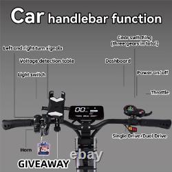 Electric Scooter for Adults 56MPH 14 Fat Tire 62Mile 8000W Dual Motor 60V/40AH