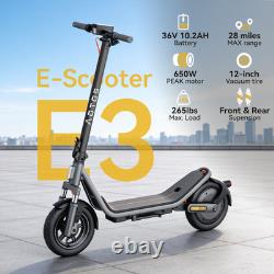 Electric Scooter for Adults 650W Folding Commuting E-Scooter with APP 20MPH Speed