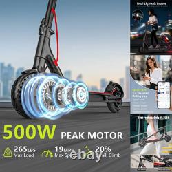 Electric Scooter for Adults 8.5 Tires 19 Mph 500W 21 Miles Folding E-Scooter US