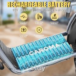 Electric Scooter for Adults Fat Tire Scooter with Seat Off-road E Mopeds