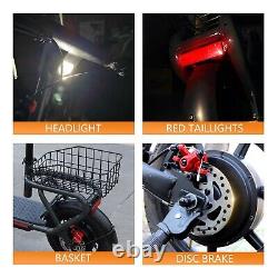Electric Scooter for Adults Foldable Scooter with Seat & Carry Basket 15MPH