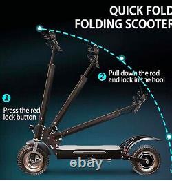 Electric Scooter for Adults NO Seat 1300w Rear Motor 37.5MPH Foldable E Scooter