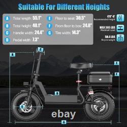 Electric Scooter for Adults&Teens with Seat 1500 Motor 45 Miles Range Foldable