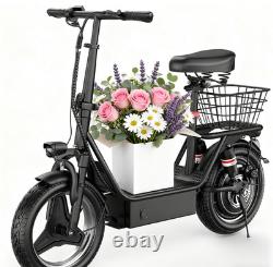 Electric Scooter for Adults&Teens with Seat, 1500 Motor, 45 Miles Range, Folding