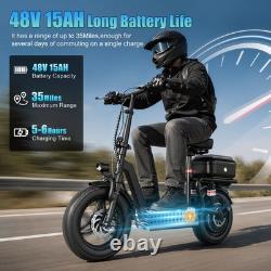 Electric Scooter for Adults&Teens with Seat, 1500 Motor, 45 Miles Range, Folding