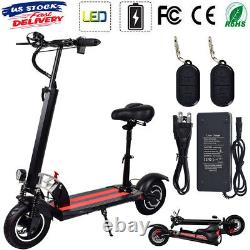Electric Scooter for Adults with 500W Motor Folding E-Scooter with Seat 25MPH 10