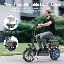 Electric Scooter for Adults with Seat Foldable E-Scooter 1500W 45 Mile 30MPH US