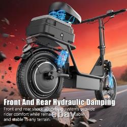 Electric Scooter for Adults with Seat Foldable E-Scooter 1500W 45 Mile 30MPH US