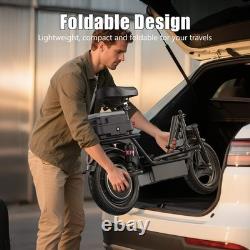 Electric Scooter for Adults with Seat Foldable E-Scooter 1500W 45 Mile 30MPH US