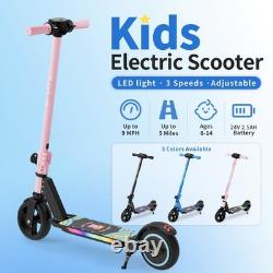Electric Scooter for Kids 6-14 e Kick Scooter LED Display Adjustable Foldable Electric Scooter for Kids 6-14 e Kick Scooter LED Display Adjustable Foldable