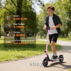 Electric Scooter for Kids 6-14 e Kick Scooter LED Display Adjustable Foldable