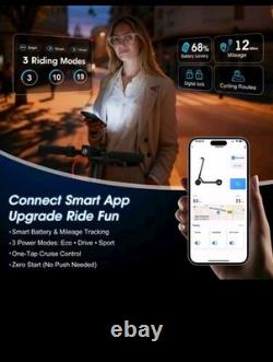 Electric Scooter with App for Adults 350W Motor 36V 7.8Ah Battery Up to 19 Miles