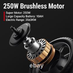Electric Scooter with Seat, 14 E-Scooter with 36V 7.8AH Battery, 350W Motor
