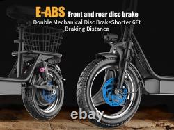 Electric Scooter with Seat 14 Tire Commuter Foldable 1000W Foldable 13/15Ah 25MPH Electric Scooter with Seat 14 Tire Commuter Foldable 1000W Foldable 13/15Ah 25MPH