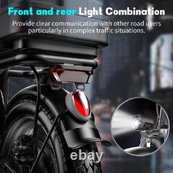 Electric Scooter with Seat 1500W 30MPH 45 Miles Range14 Tire with Basket US