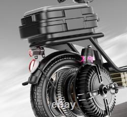 Electric Scooter with Seat 1500W 30MPH 45 Miles Range14 Tire with Basket US