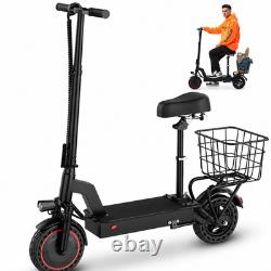 Electric Scooter with Seat 22Miles 22MPH 10 Foladable Commuting Scooter