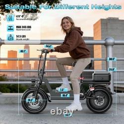 Electric Scooter with Seat 45Miles 25MPH 14 Adjustable Commuting Scooter US