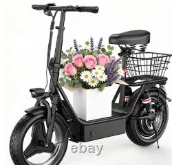 Electric Scooter with Seat 45Miles 30MPH 14 Adjustable Commuting Scooter Gifts