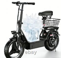 Electric Scooter with Seat 45Miles 30MPH 14 Adjustable Commuting Scooter Gifts