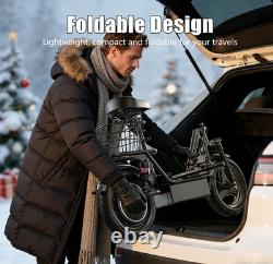 Electric Scooter with Seat 45Miles 30MPH 14 Adjustable Commuting Scooter Gifts