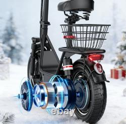 Electric Scooter with Seat 45Miles 30MPH 14 Adjustable Commuting Scooter Gifts