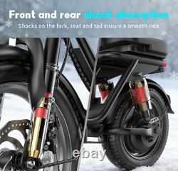 Electric Scooter with Seat 45Miles 30MPH 14 Adjustable Commuting Scooter Gifts