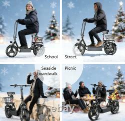 Electric Scooter with Seat 45Miles 30MPH 14 Adjustable Commuting Scooter Gifts