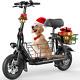 Electric Scooter with Seat, 550W Motor, 18.6Mph Top Speed, 20 Miles Range, Adults E