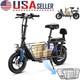 Electric Scooter with Seat & Basket 25 Miles Range 850W Adult Folding E-Scooter